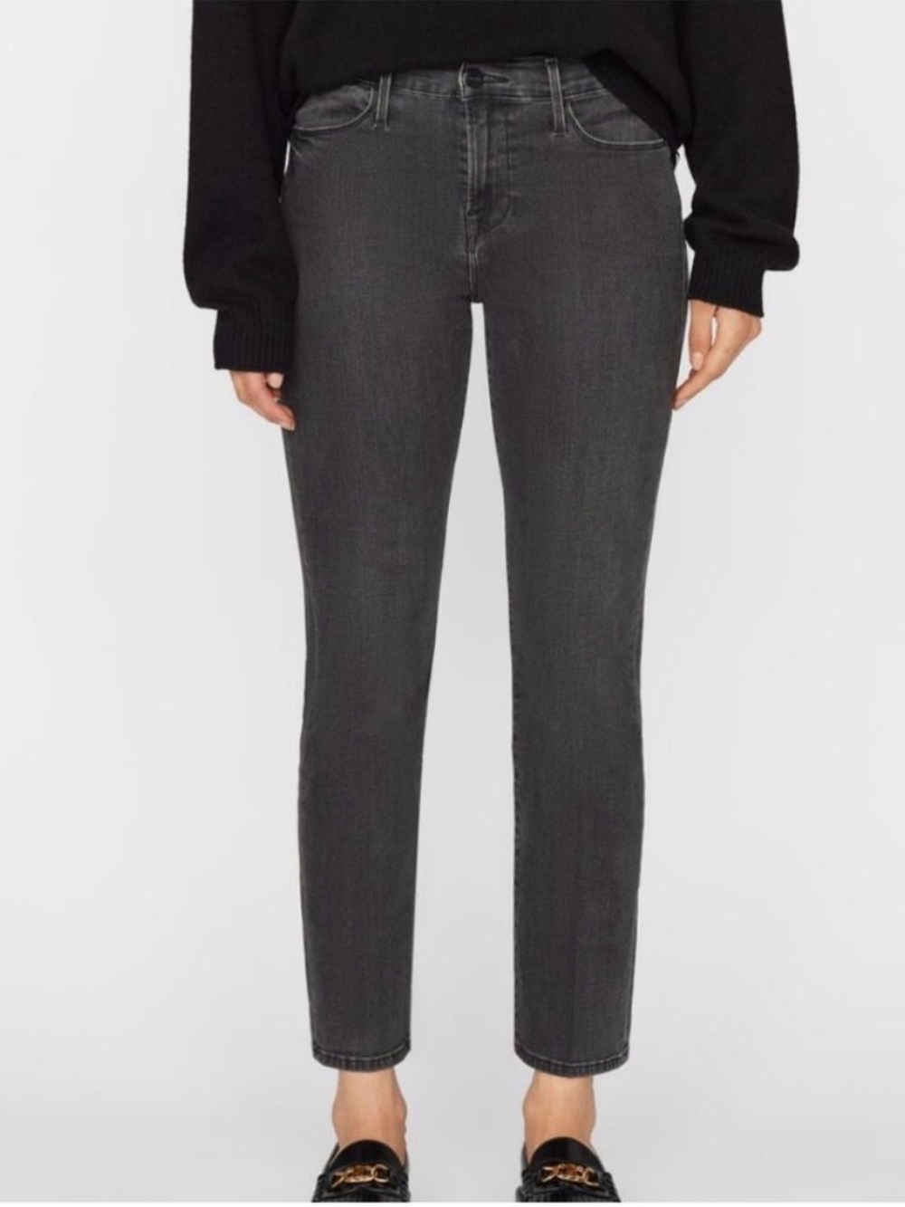 FRAME Denim Le High Straight Tierra Gray Size 29 - Picture 3 of 16